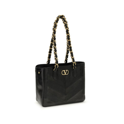 Valentino Garavani Black Lamb Ovis Aries Aries Shoulder Bag