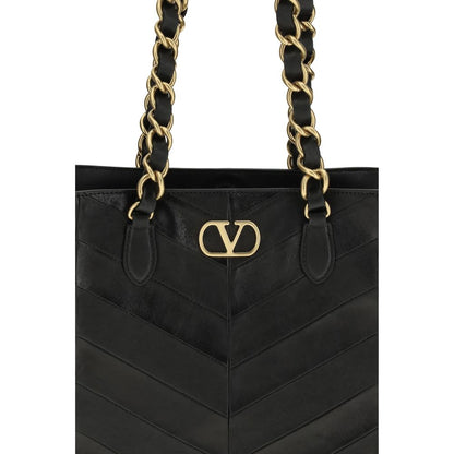 Valentino Garavani Black Lamb Ovis Aries Aries Shoulder Bag
