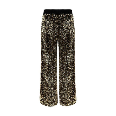 Ella Gold Polyamide Casual Pants