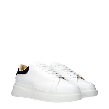 Philipp Plein White Leather Low Top Sneakers