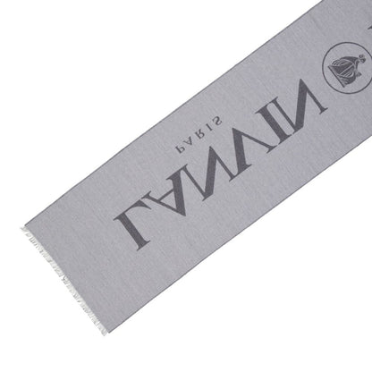 Lanvin Gray Silk Scarf