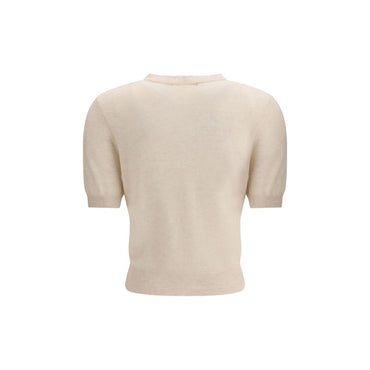 Lisa Yang Beige Cashmere Cardigan