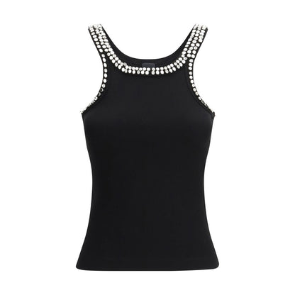 PINKO Black Cotton T-Shirt