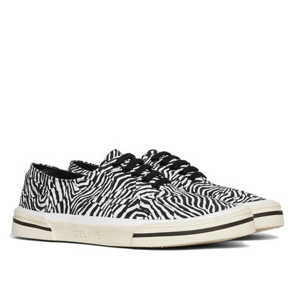 Celine Black Canvas Sneakers