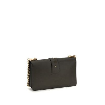 PINKO Bicolor Calf Leather Bos Taurus Shoulder Bag