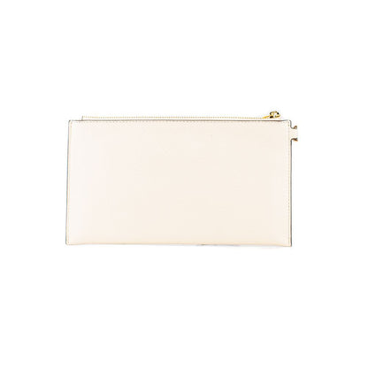 Michael Kors Beige Leather Clutch Bag