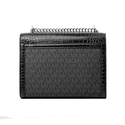 Michael Kors Black Canvas Crossbody Bag