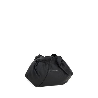 MM6 Black Calf Leather Bos Taurus Handbag