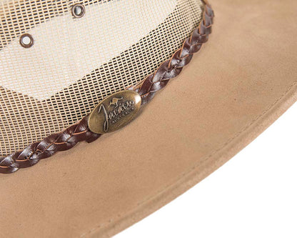 Beige Sand Australian Suede Leather Cooler Jacaru Hat