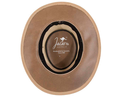 Beige Sand Australian Suede Leather Cooler Jacaru Hat