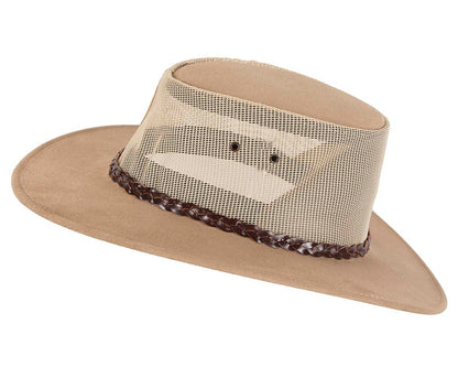 Beige Sand Australian Suede Leather Cooler Jacaru Hat