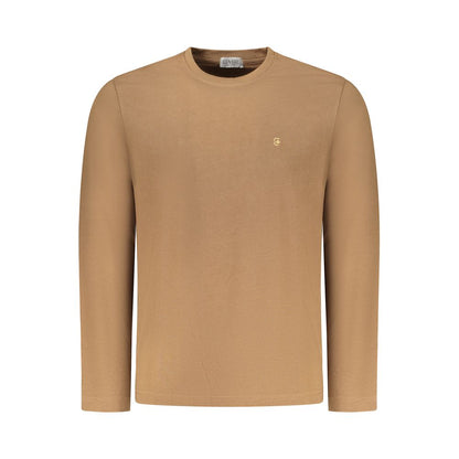 Coveri Moving Marrone Cotton Men T-Shirt