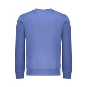 Coveri Moving Blue Cotton Men Sweatshirt