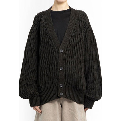 Lemaire Brown Cotton Cardigan