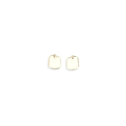Self-Portrait Gold Brass Earrings