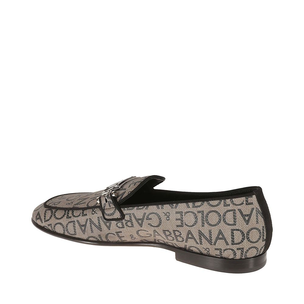 Dolce & Gabbana Brown Calfskin Slip-On Loafers
