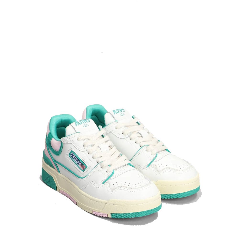 Autry White Leather Low Top Sneakers
