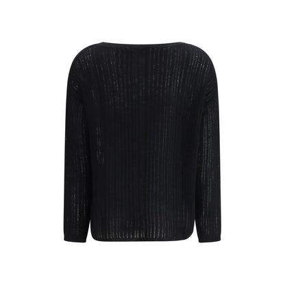 Allude Black Cashmere Sweater