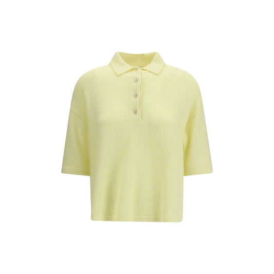 Allude Bicolor Cashmere Polo Shirt
