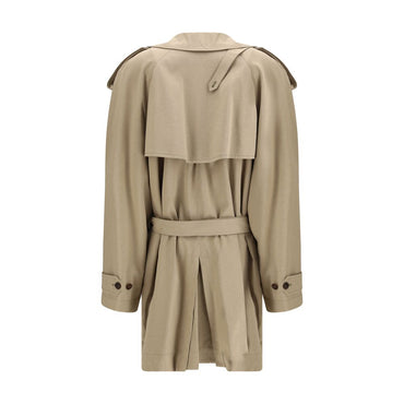 Balenciaga Beige Cotton Trench Coat