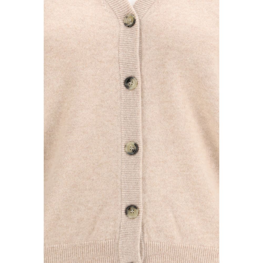 Allude Beige Cashmere Cardigan