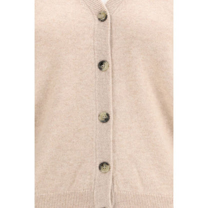 Allude Beige Cashmere Cardigan