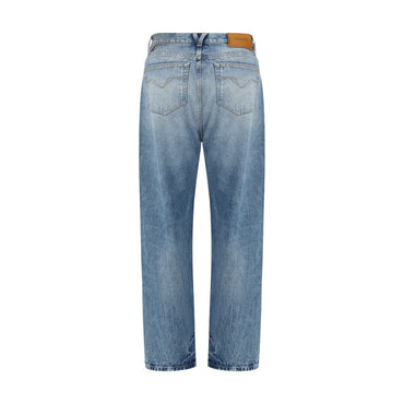 Versace Blue Cotton Jeans Denim