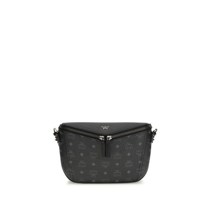 MCM Black Calf Leather Bos Taurus Shoulder Bag
