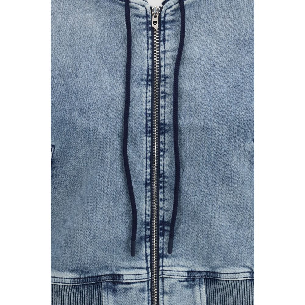 Diesel Blue Cotton Sweatshirt