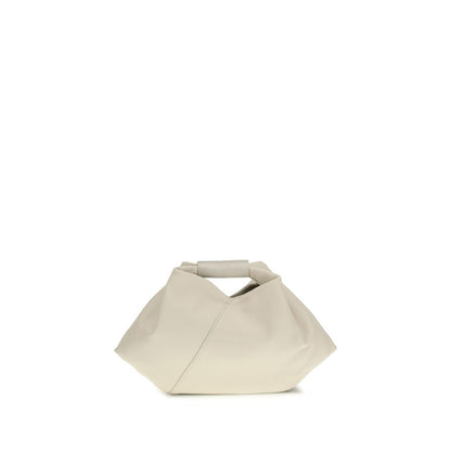 MM6 White Calf Leather Bos Taurus Handbag