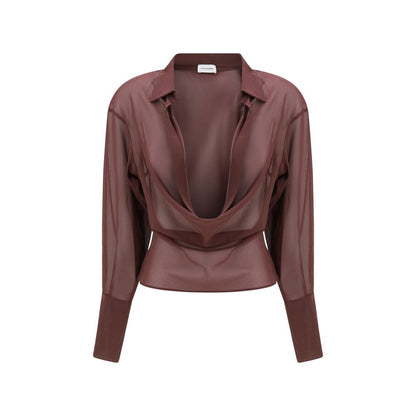 The Andamane Purple Silk Blouse