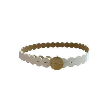 Borbonese White Genuine Leather Women Belt