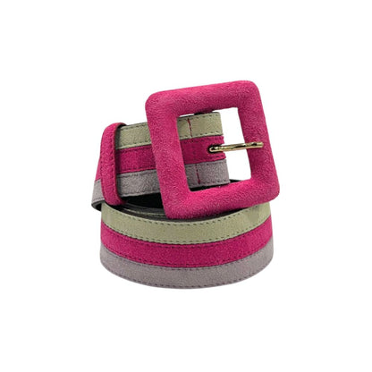 Borbonese Multicolor Leather Women Belt