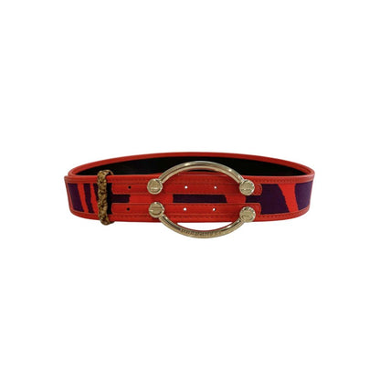 Borbonese Orange Leather Women Belt