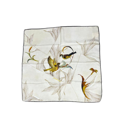 Borbonese Beige Silk Women Scarf