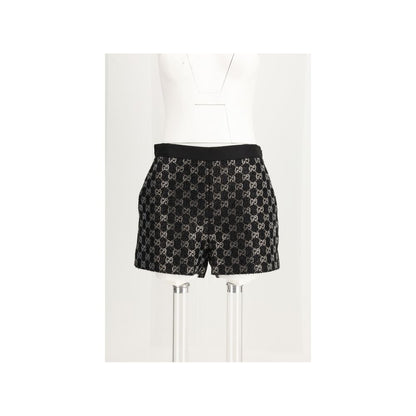 Gucci Black Viscose Bermuda Shorts