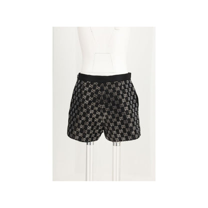 Gucci Black Viscose Bermuda Shorts