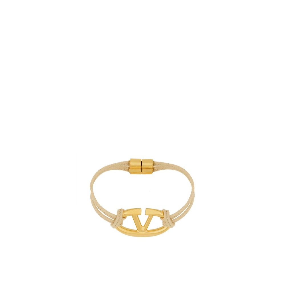 Valentino Garavani Beige Cotton Bracelet