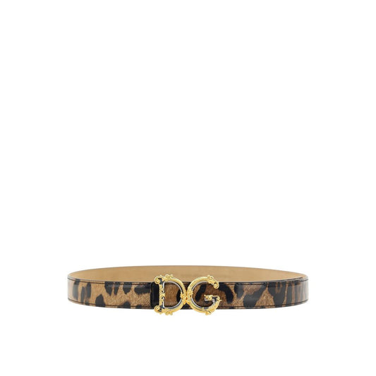 Dolce & Gabbana Brown Calfskin Regular Belt