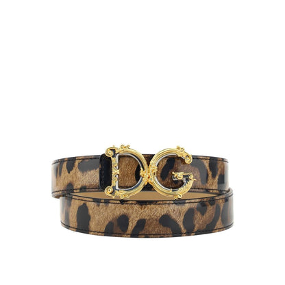 Dolce & Gabbana Brown Calfskin Regular Belt