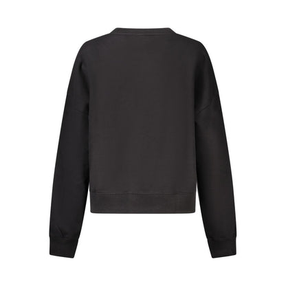 Guess Jeans Black Organic Cotton Women Sweatshirt