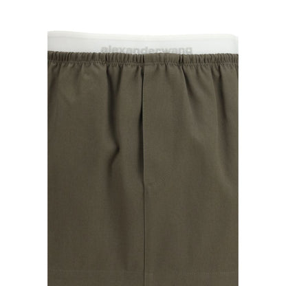 Alexander Wang Bicolor Cotton Mini Skirt