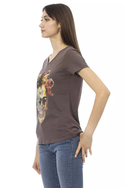 Trussardi Action Brown Cotton T-Shirt