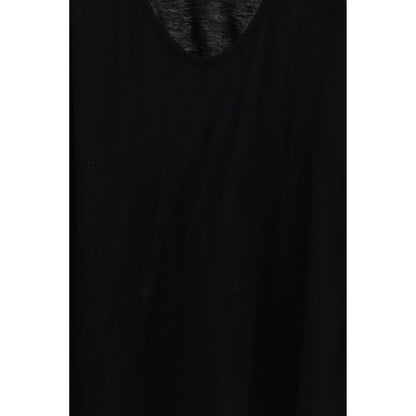 Loulou De Saison Black Cotton Sleeveles T-Shirt