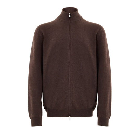 Gran Sasso Brown Wool Cardigan