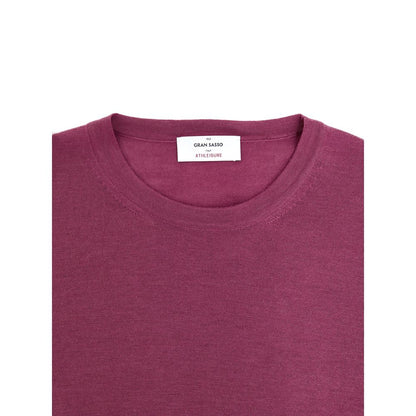 Gran Sasso Purple Wool Sweatshirt