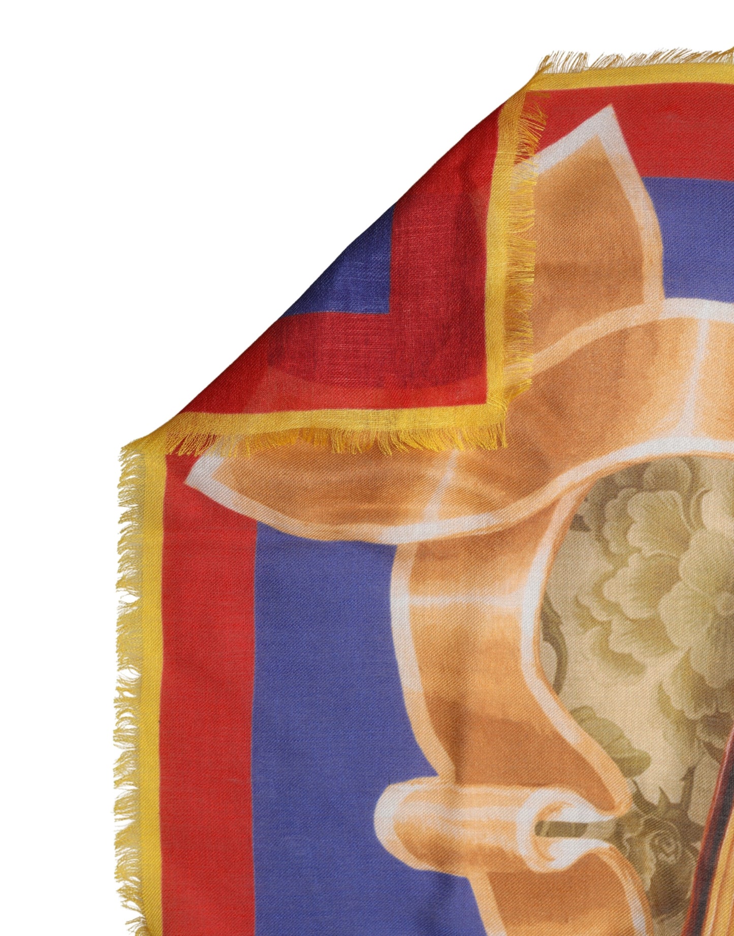 Dolce & Gabbana Multicolor Italy China Shawl Wrap 140cm x 130cm  Scarf