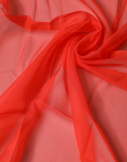 Dolce & Gabbana Red Silk Neck Wrap Shawl Foulard 133cm x 129cm  Scarf