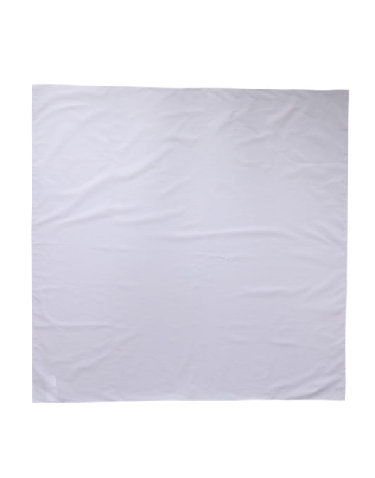 Dolce & Gabbana White Cotton Wrap Square Shawl Stole 91cm x 90cm  Scarf