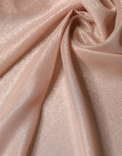 Dolce & Gabbana Light Pink Silk Foulard Wrap Shawl 119cm x 107.5cm Scarf